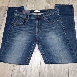 Sonoma Jeans Womens 4 Girlfriend Denim Pants Ladies Dark Wash Mid Rise Stretch